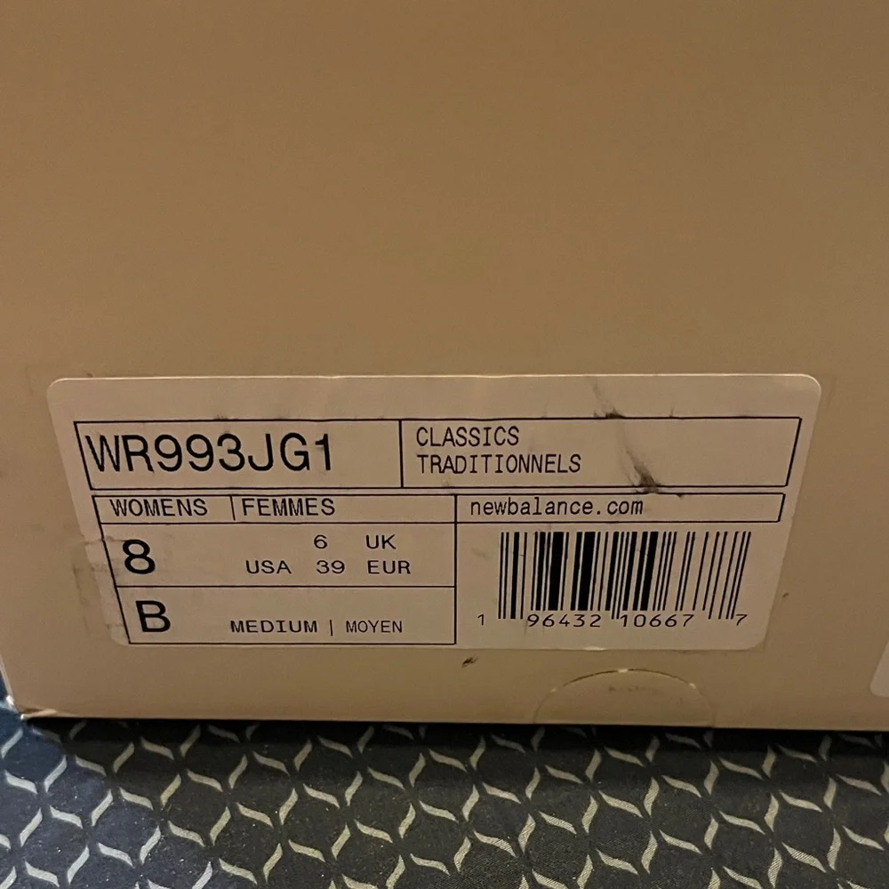 New Balance sage green and Peach Sneakers Joe freshgoods 993 - Picture 2 of 6